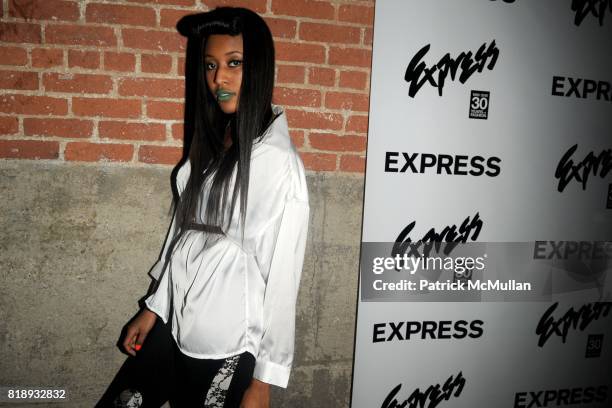 Brown attends EXPRESS Celebrates 30 Years of Fashion at Eyebeam Studios on May 20, 2010 in Brooklyn, New York.