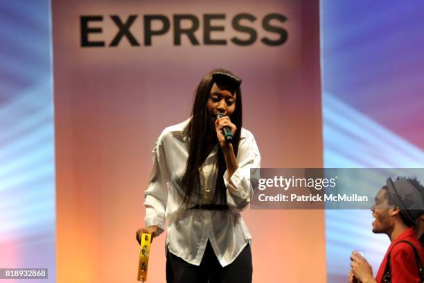 Brown attends EXPRESS Celebrates 30 Years of Fashion at Eyebeam Studios on May 20, 2010 in Brooklyn, New York.