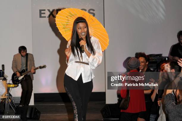 Brown attends EXPRESS Celebrates 30 Years of Fashion at Eyebeam Studios on May 20, 2010 in Brooklyn, New York.