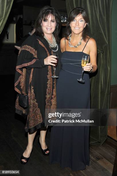 Nancy Sandig and Connie Cavalier attend MOET & CHANDON Toast MICHAEL PATRICK KING at Hotel Griffou on May 23, 2010 in New York City.