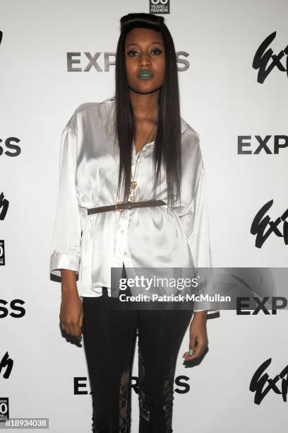 Brown attends EXPRESS Celebrates 30 Years of Fashion at Eyebeam Studios on May 20, 2010 in Brooklyn, New York.