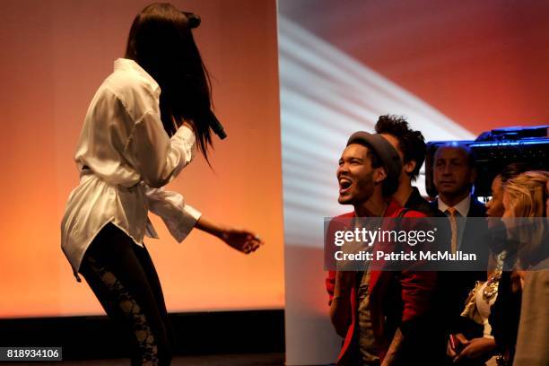 Brown attends EXPRESS Celebrates 30 Years of Fashion at Eyebeam Studios on May 20, 2010 in Brooklyn, New York.