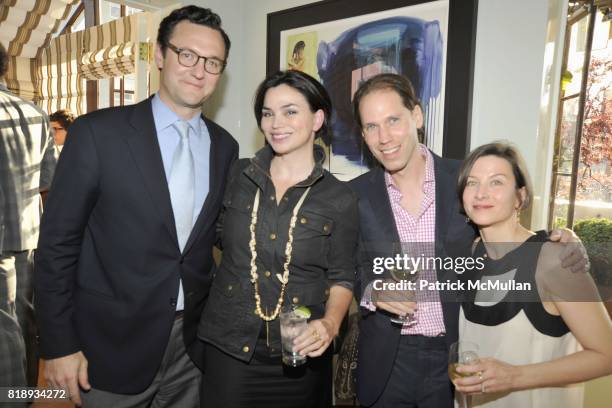 John Lambrose, Karen Duffy, Neal Guma and Donna Tartt attend Book Party hosted by Anne and Jay McInerney Celebrating "The Carrie Diaries" by Candace...