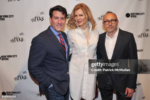 Michael Bruno, Ellen Scarborough and Jean-Philippe Delhomme attend NYC Opera DIVAS Shop for Opera at 82 Mercer on May 20, 2010 in New York City.