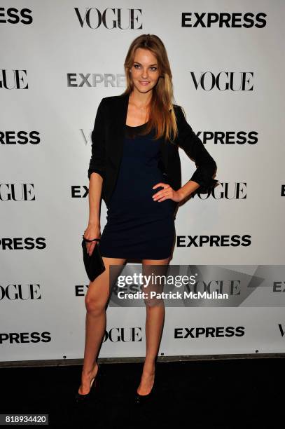 Caroline Trentini attends VOGUE Celebrates 30 years of EXPRESS Fashion at Eyebeam Studios on May 20, 2010 in Brooklyn, New York.