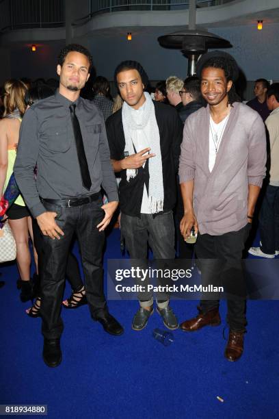 Quddus, Mateo and Agent Smith attend Paper Magazine Beautiful People Party at The Standard Hotel on May 14, 2010 in Hollywood, CA.