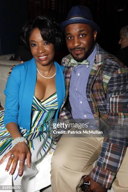 Adriane Lenox and Darrel Grand Moultrie attend 55th Annual Drama Desk Awards Post-ceremony VIP Reception at 48 Lounge on May 23, 2010 in New York...