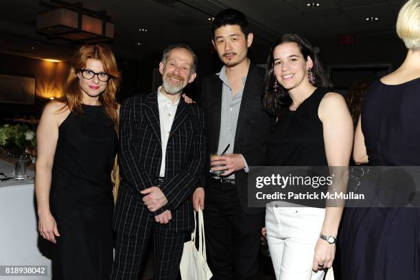 Laurene Boym, Constantin Boym, Aric Chen and Annie Block attend FLOS Private Store Viewing and Dinner at 152 Greene St on May 14, 2010 in New York...