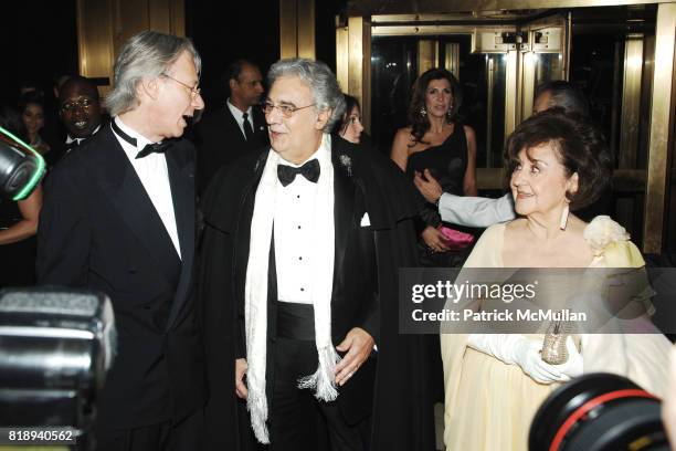 Julian Zugazagoitia, Placido Domingo and Marta Ornelas attend EL MUSEO'S 2010 Annual Gala at Cipriani 42nd Street on May 27th, 2010 in New York City.