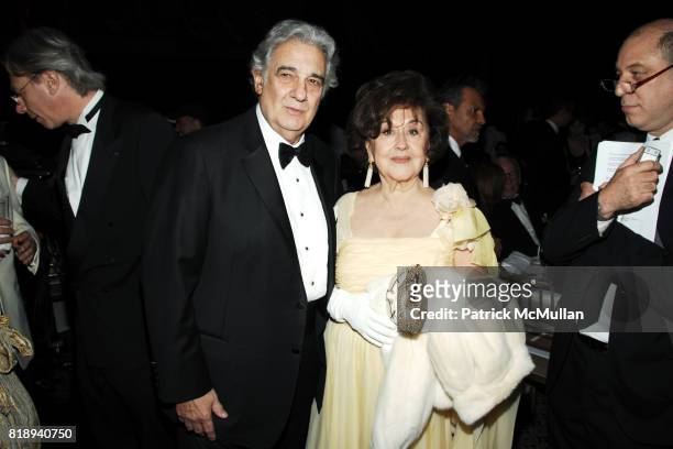 Placido Domingo and Marta Ornelas attend EL MUSEO'S 2010 Annual Gala at Cipriani 42nd Street on May 27th, 2010 in New York City.