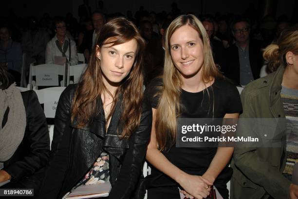 Elettra Wiedemann and Jessica Nagel attend 2010 PRATT Institute Honors Catherine Malandrino - Fashion Show at The Altman Building on May 13, 2010 in...