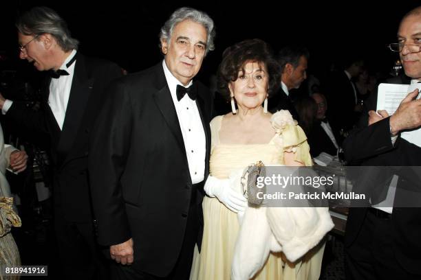 Placido Domingo and Marta Ornelas attend EL MUSEO'S 2010 Annual Gala at Cipriani 42nd Street on May 27th, 2010 in New York City.