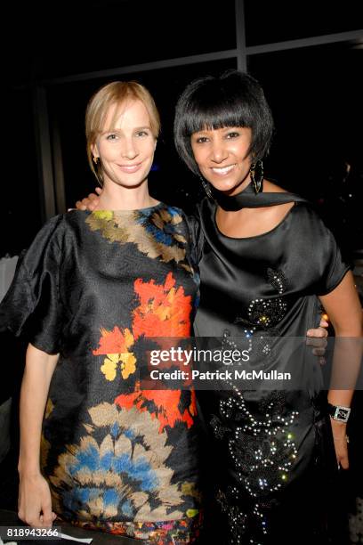 Rachel Griffiths and Gelila Puck attend WP24 Dinner For LACMA at Ritz Carlton on May 14, 2010 in Los Angeles, CA.