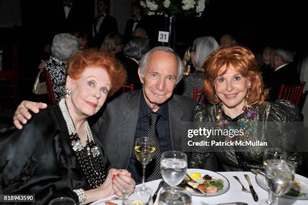 Arlene Dahl, Ben Gazzara and Suzanne Madoff attend Literacy Partners Evening of Readings Gala at David H. Koch Theater on May 10th, 2010 in New York...