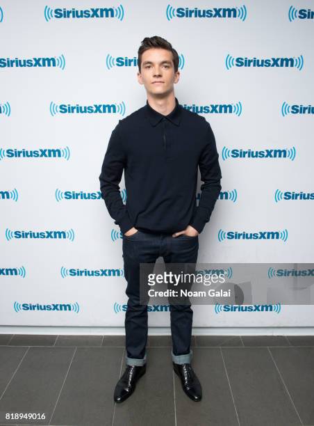 Actor Fionn Whitehead visits SiriusXM Studios on July 19, 2017 in New York City.