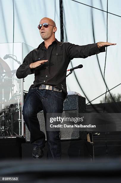 Ed Kowlczyk of Live performs in concert at the Marymoor Amphitheater on July 9, 2008 in Redmond, Washington.