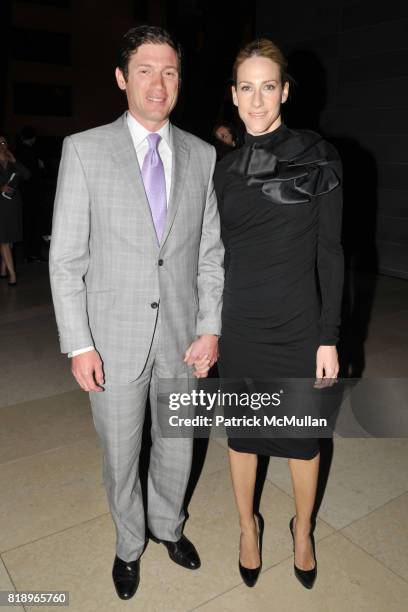 Glenn Fuhrman and Amanda Steck attend AMERICAN PATRONS of TATE Artists' Dinner at Hearst Tower on May 4th, 2010 in New York City.