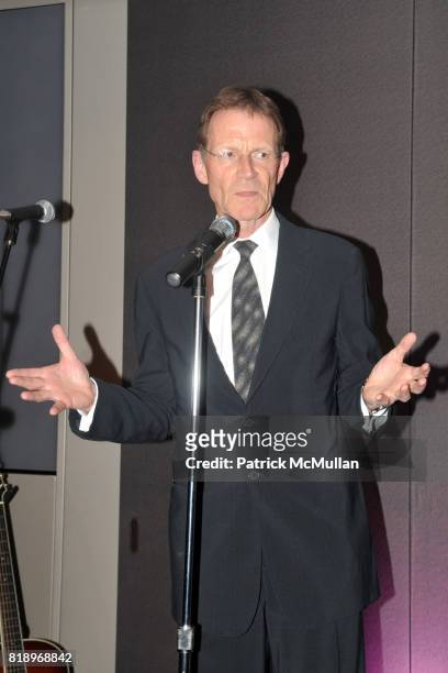 Sir Nicholas Serota attend AMERICAN PATRONS of TATE Artists' Dinner at Hearst Tower on May 4th, 2010 in New York City.