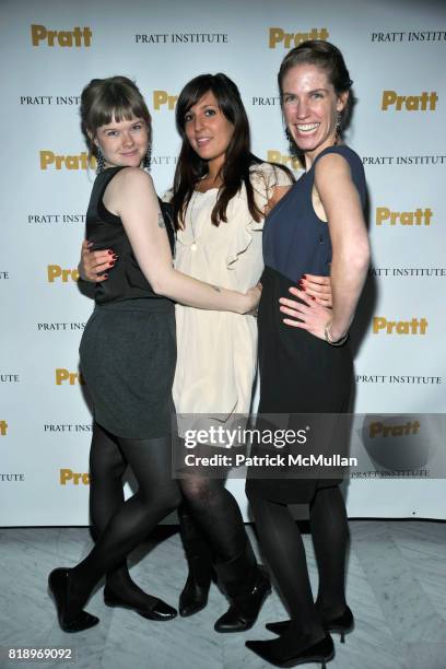 Amber Myers, Kate Unver and Ashley Berger attend 2010 PRATT Institute Honors Catherine Malandrino - After Party at Highline Ball Room on May 13, 2010...