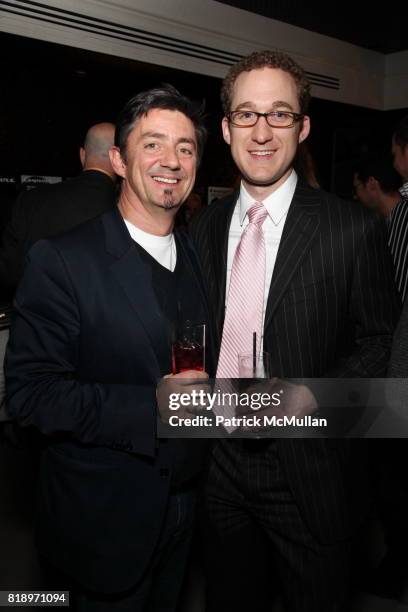 Roy Edmundson and Tim Hanold attend ASSOULINE Hosts a Cocktail Party for "GEORGE LOIS: THE ESQUIRE COVERS @ MOMA" at Ace Hotel on March 19, 2010 in...