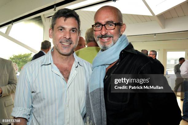 Gustavo Bonevardi and Tim O'Brien attend MIRACLE HOUSE 20th Anniversary Memorial Day Summer Kickoff Benefit honoring Amy Chanos and Jim Chanos at...