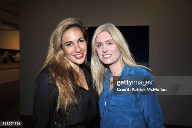 Tina Livanos and Kate Mahon attend Active Liberty Institute presents "IDENTITIES" ART PARTY at Phillips de Pury & Company on May 4, 2010 in New York...