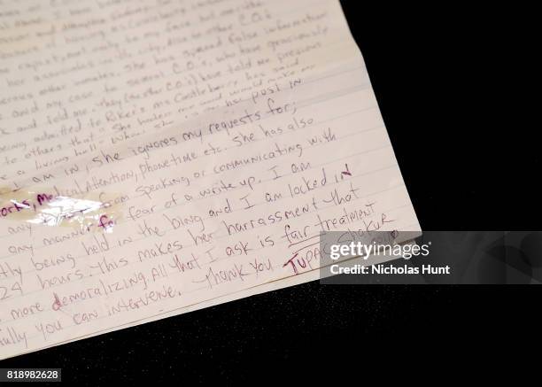 Tupac Shakur Two-Page handwritten & signed letter from prison to the Deputy Warden of Rikers Island Prison for auction at Gotta Have It! store on...