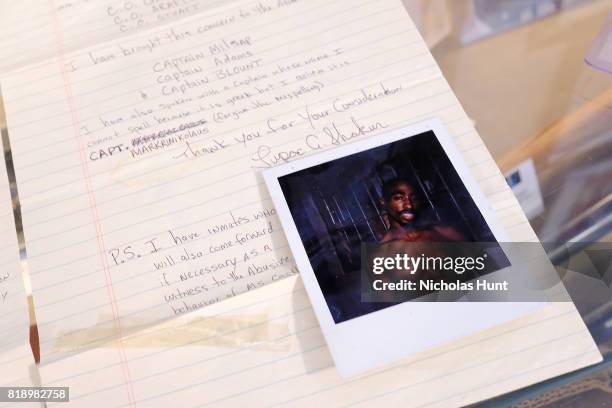 Tupac Shakur Two-Page handwritten & signed letter from prison to the Deputy Warden of Rikers Island Prison for auction at Gotta Have It! store on...