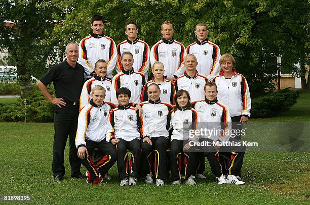 Team Germany Gymnastics squad photo Philipp Boy, Marcel Nguyen, Thomas Andergassen, Fabian Hambuechen Wolfgang Willam , Daria Bijak, Marie-Sophie...