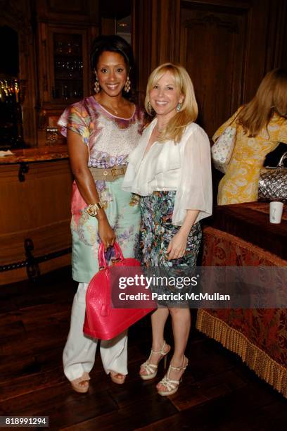 Malaak Compton-Rock and Penni Horwich attend LOUIS VUITTON Trunk Show benefiting FATE at Private Residence on May 4, 2010 in Alpine, NJ.