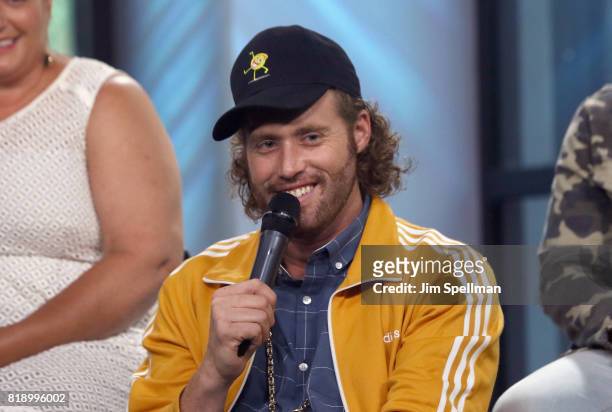 Actor TJ Miller attends Build to discuss their new movie "The Emoji Movie" at Build Studio on July 19, 2017 in New York City.
