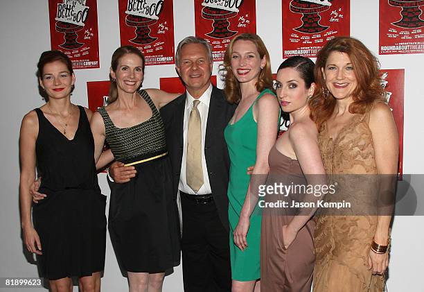 Heather Burns, Julie Hagerty, Walter Bobbie, Kate Jennings Grant, Zoe Lister-Jones and Victoria Clark attend the opening night of "The Marriage of...