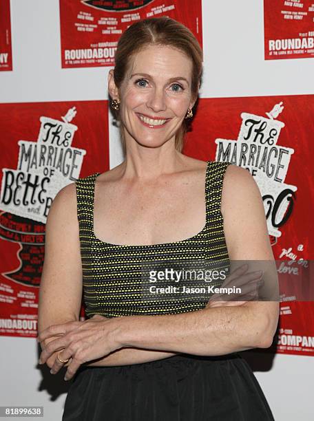Julie Hagerty attends the opening night of "The Marriage of Bette and Boo" at the Laura Pels Theatre on July 10, 2008 in New York City.