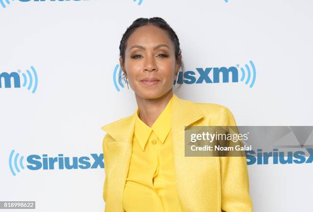 Actress Jada Pinkett Smith visits the SiriusXM Studios on July 19, 2017 in New York City.