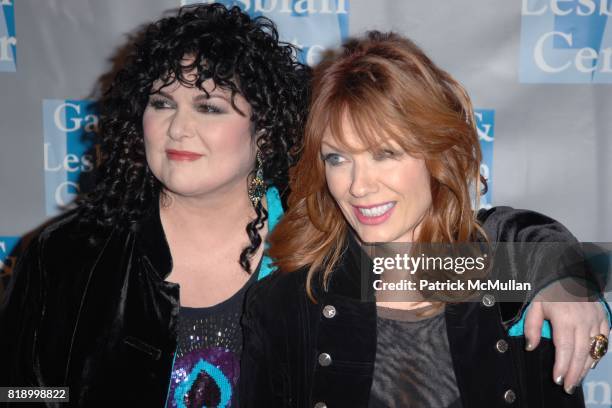 Ann Wilson and Nancy Wilson attend L.A. Gay & Lesbian Center's "An Evening With Women" at Beverly Hilton Hotel on May 1, 2010 in Beverly Hills, CA.