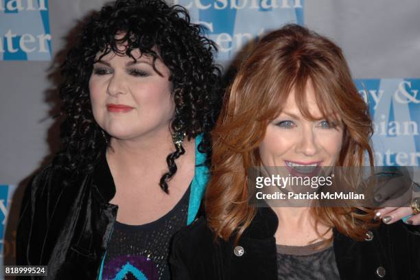 Ann Wilson and Nancy Wilson attend L.A. Gay & Lesbian Center's "An Evening With Women" at Beverly Hilton Hotel on May 1, 2010 in Beverly Hills, CA.