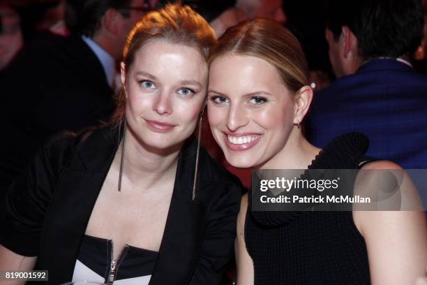 Helena Houdova and Karolina Kurkova attend 10th Annual DREAMYARD Benefit at 583 Park Avenue on May 4, 2010 in New York.