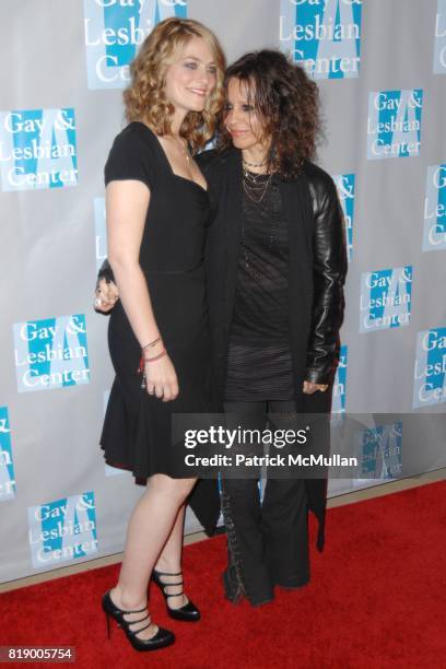 Clementine Ford and Linda Perry attend L.A. Gay & Lesbian Center's "An Evening With Women" at Beverly Hilton Hotel on May 1, 2010 in Beverly Hills,...