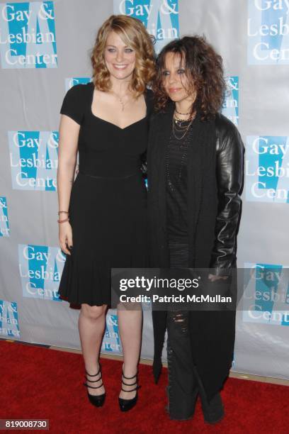 Clementine Ford and Linda Perry attend L.A. Gay & Lesbian Center's "An Evening With Women" at Beverly Hilton Hotel on May 1, 2010 in Beverly Hills,...