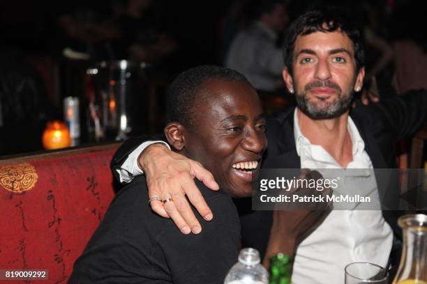 Edward Enninful and Marc Jacobs attend Harry Josh and Nur Khan's Spring Fling Presented by Svedka at Hiro Ballroom on May 1st, 2010 in New York City.