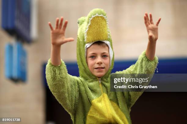 Fans watch during stage 17 of the 2017 Le Tour de France, a 183km stage from La Mure to Serre-Chevalier on July 19, 2017 in La Mure, France.