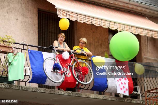 Fans watch during stage 17 of the 2017 Le Tour de France, a 183km stage from La Mure to Serre-Chevalier on July 19, 2017 in La Mure, France.