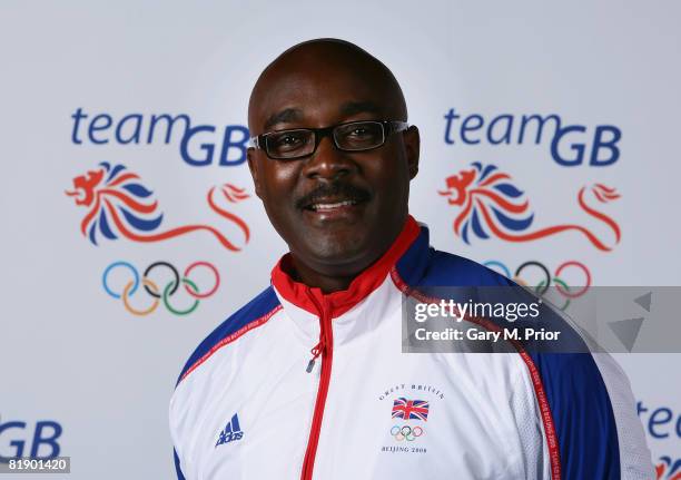 Portrait of Lloyd Cowan, a member of the Team GB Athletics team at the National Exhibition Centre on July 11 in Birmingham, England.