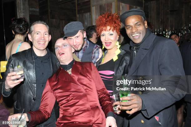 Kevin Hatt, Dominic Cloutier, Walt Cessna, Marjan Moghaddam and Louis Williams attend DANCETERIA 30th Anniversary Party at Aspen Social Club on May...