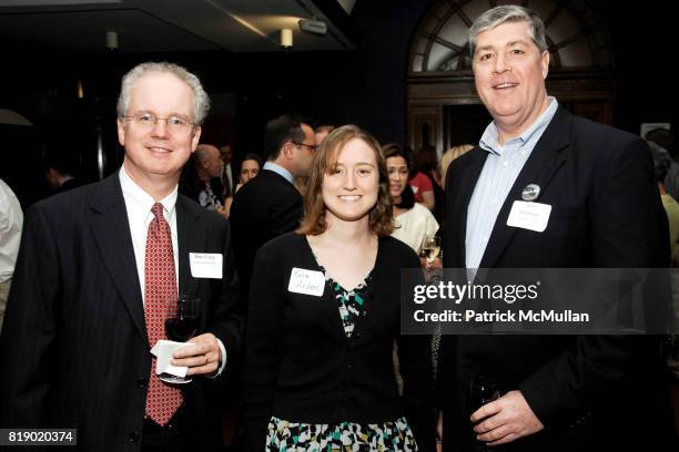 Bob Tracy, Kate Arden and John Mullman attend 7th Annual JESUIT VOLUNTEER CORPS New York City Benefit at Regis High School on May 12, 2010 in New...