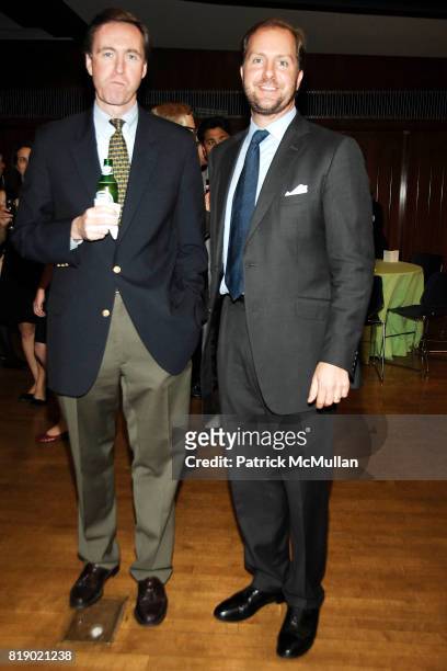 Chris Lowney and Christopher Keber attend 7th Annual JESUIT VOLUNTEER CORPS New York City Benefit at Regis High School on May 12, 2010 in New York...