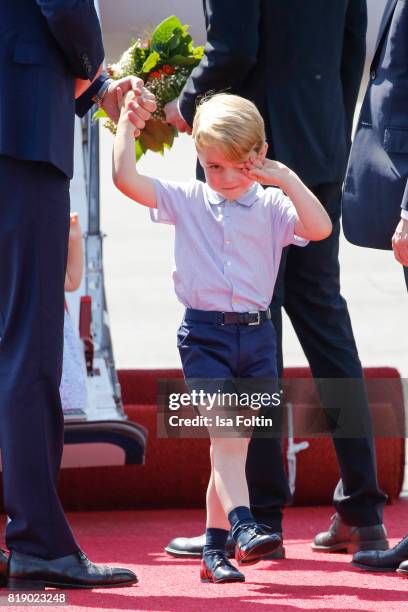 Prince George of Cambridge during an official visit to Poland and Germany on July 19, 2017 in Berlin, Germany.