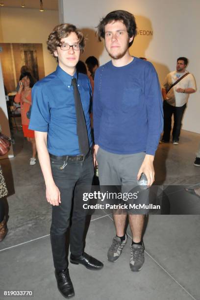 Peter Haffner and Paul Salveson attend JULIAN FAULHABER's Artist Reception at Hasted Hunt Kraeutler Gallery on May 6th, 2010 in New York City.