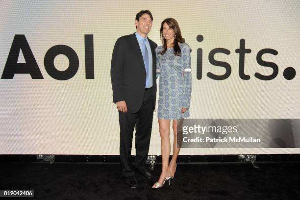 Tim Armstrong and Nancy Armstrong attend AOL Celebrates Project on Creativity with CHUCK CLOSE at New Museum on May 26, 2010 in New York City.