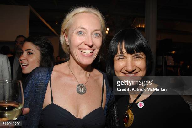 Henrietta Jones and Janice Spector attend HOUSING WORKS, DESIGN ON A DIME, opening night reception at Metropolitan Pavillion on May 6, 2010 in New...